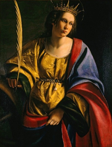 Artemisia Gentileschi [Public domain], <a href="https://commons.wikimedia.org/wiki/File:Artemisia_Gentileschi_-_%27Saint_Catherine_of_Alexandria%27,_oil_on_canvas_painting,_c._1620,_El_Paso_Museum_of_Art.jpg"  target="_blank">via Wikimedia Commons</a>