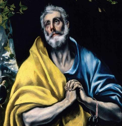 El Greco [Public domain], <a href="https://commons.wikimedia.org/wiki/File:El_Greco_-_Las_l%C3%A1grimas_de_San_Pedro.jpg" target="_blank">via Wikimedia Commons</a>