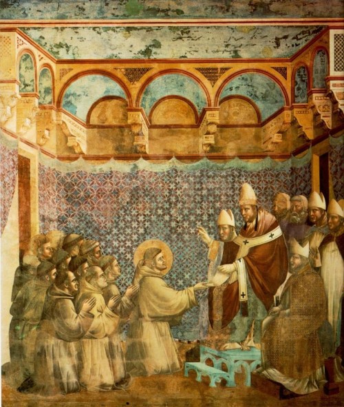 Giotto di Bondone [Public domain], <a href="https://commons.wikimedia.org/wiki/File:Giotto_-_Legend_of_St_Francis_-_-07-_-_Confirmation_of_the_Rule.jpg" target="_blank">via Wikimedia Commons</a>