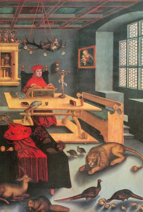 Lucas Cranach the Elder [Public domain], <a href="https://commons.wikimedia.org/wiki/File:CranachBrandenburgasJerome.jpg"  target="_blank">via Wikimedia Commons</a>