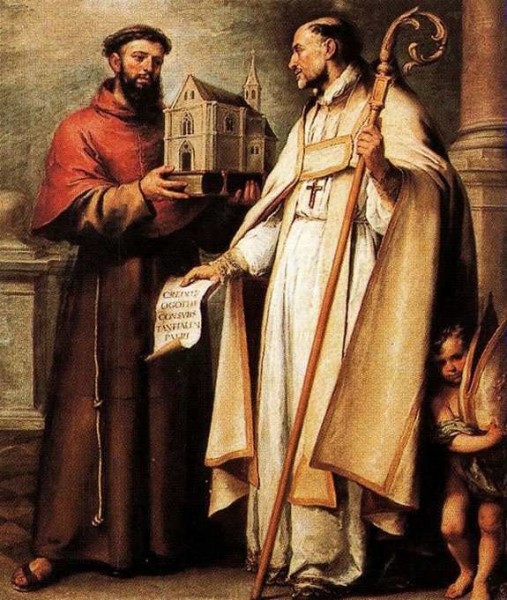 Bartolomé Esteban Murillo [Public domain], <a href="https://commons.wikimedia.org/wiki/File:San_buenaventura_y_san_leandro.jpg"  target="_blank">via Wikimedia Commons</a>