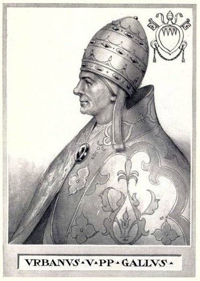 Artaud de Montor (1772–1849) [Public domain], <a href="https://commons.wikimedia.org/wiki/File:Pope_Urban_V.jpg" target="_blank">via Wikimedia Commons</a>