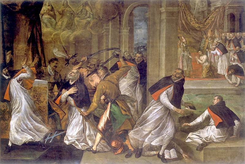 The Martyrdom of St.Thomas Becket - Tommaso Dolabella, 1627