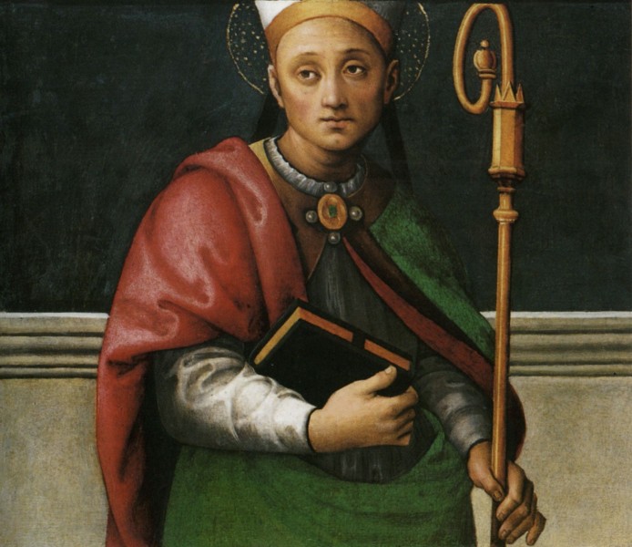 Saint Herculanus of Perugia was a bishop of Perugia. He is recognised as patron saint of Perugia. His main feast day is November 7; his second feast is celebrated on March 1. Herculanus suffered martyrdom when Totila, king of the Ostrogoths, captured Perugia in 549. 



<a href="https://commons.wikimedia.org/wiki/File:Pietro_Perugino_cat48h.jpg" title="via Wikimedia Commons" target="_blank">Pietro Perugino</a> / Public domain