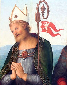 Saint Herculanus of Perugia was a bishop of Perugia. He is recognised as patron saint of Perugia. His main feast day is November 7; his second feast is celebrated on March 1. Herculanus suffered martyrdom when Totila, king of the Ostrogoths, captured Perugia in 549.




<a href="https://commons.wikimedia.org/wiki/File:Saint_Herculan_and_Saint_James-Pietro_Vannucci_Perugino-MBA_Lyon_A67-IMG_0286.jpg" title="via Wikimedia Commons" target="_blank">Pietro Perugino</a> / Public domain