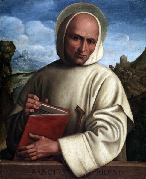 Saint Bruno of Cologne was the founder of the Carthusian Order. He was born in Cologne about the year 1030. According to tradition, he belonged to the family of Hartenfaust, or Hardebüst, one of the principal families of the Cologne. In 1084 Bruno with six of his companions went to Saint Hugh of Châteauneuf, Bishop of Grenoble. The bishop installed them himself in a mountainous and uninhabited spot in the lower Alps of the Dauphiné, in a place named Chartreuse



<a href="https://commons.wikimedia.org/wiki/File:Girolamo_Marchesi_-_Saint_Bruno_-_Walters_37423.jpg" title="via Wikimedia Commons" target="_blank">Girolamo Marchesi</a> / Public domain