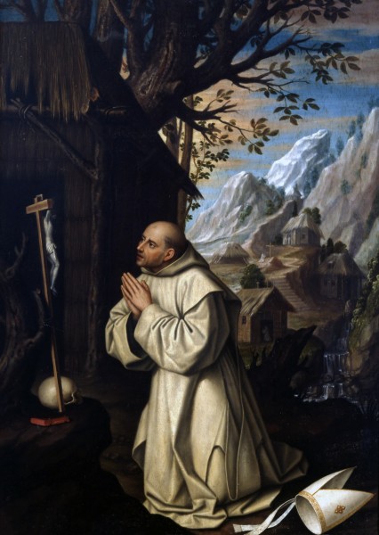Saint Bruno of Cologne was the founder of the Carthusian Order. He was born in Cologne about the year 1030. According to tradition, he belonged to the family of Hartenfaust, or Hardebüst, one of the principal families of the Cologne. In 1084 Bruno with six of his companions went to Saint Hugh of Châteauneuf, Bishop of Grenoble. The bishop installed them himself in a mountainous and uninhabited spot in the lower Alps of the Dauphiné, in a place named Chartreuse



<a href="https://commons.wikimedia.org/wiki/File:Cotan-san_bruno-MBAGR.jpg" title="via Wikimedia Commons" target="_blank">Juan Sánchez Cotán</a> / Public domain