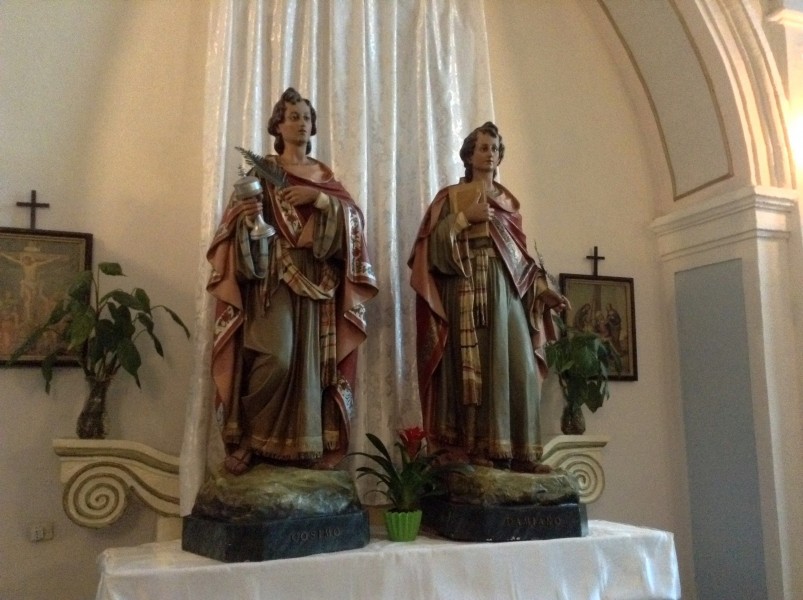 Saints Cosmas and Damian - Chiesa dell' Addolorata (San Marzano di San Giuseppe)

<a href="https://commons.wikimedia.org/wiki/File:Chiesa_dell%27_Addolorata_(San_Marzano_di_San_Giuseppe)_02.jpg" title="via Wikimedia Commons" target="_blank">Asia</a> / <a href="https://creativecommons.org/licenses/by-sa/4.0" target="_blank">CC BY-SA</a>