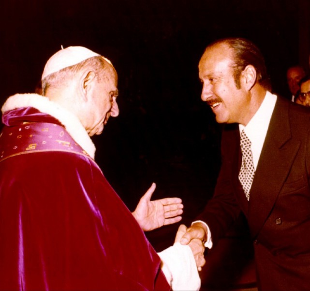 Michel Sassine With Pope Paul VI

<a href="https://commons.wikimedia.org/wiki/File:Michel_Sassine_With_Pope_Paul_VI.jpg" title="via Wikimedia Commons" target="_blank">Sassinemichel</a> / <a href="https://creativecommons.org/licenses/by-sa/3.0" target="_blank">CC BY-SA</a>