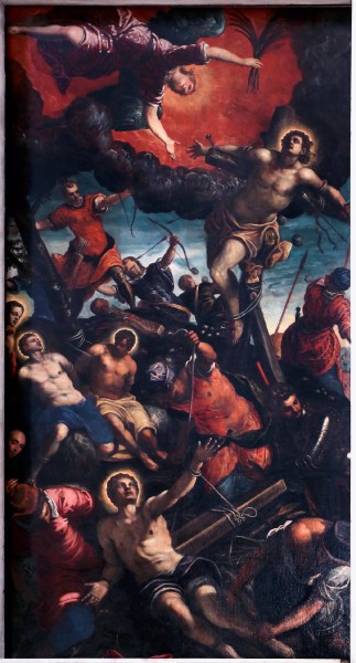Martyrdom of Saints Cosmas and Damian by Jacopo and Domenico Tintoretto

<a href="https://commons.wikimedia.org/wiki/File:Jacopo_e_domenico_tintoretto,_martirio_dei_ss._cosma_e_damiano,_01.jpg" title="via Wikimedia Commons" target="_blank">Sailko</a> / <a href="https://creativecommons.org/licenses/by/3.0" target="_blank">CC BY</a>